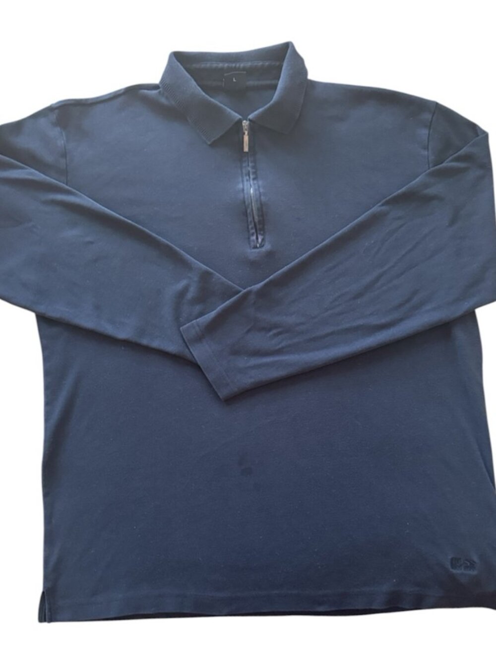 BOSS Hugo Boss Navy Quarter-Zip Pullover Men's Size L